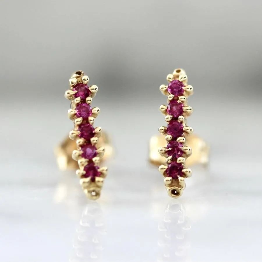 Ruta Reifen Pink Sapphire Earrings
