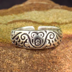 Toe Ring in Sterling Silver Thai Artisan Jewelry - Monkey Walk | NOVICA